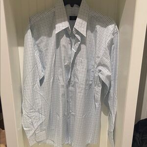 Men's White Checkered Shirt